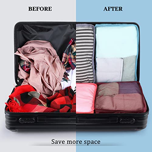 Tudomro 12 Pcs Large Packing Cubes Luggage Organizers for Suitcase Mesh Travel Organizer Bags Travel Packing Organizers for Traveling Camping Hiking4