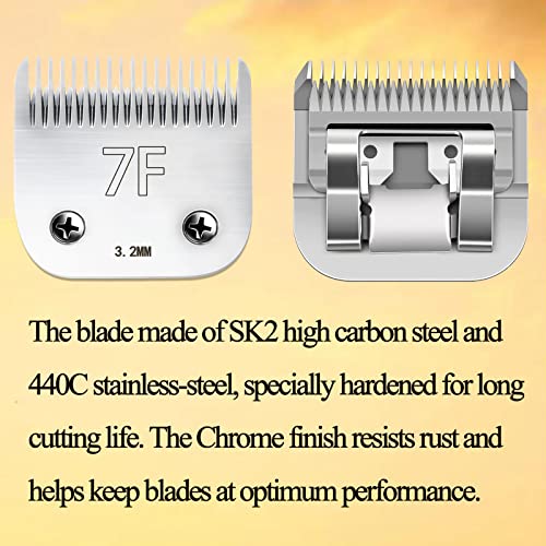 Yurunwin 7F Detachable Pet Grooming Clipper Blades #TOP29