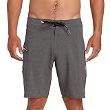 Material: 47% poliéster Volcom Lido Static Mod - Boardshorts (36 pulgadas) Charcoal Heather