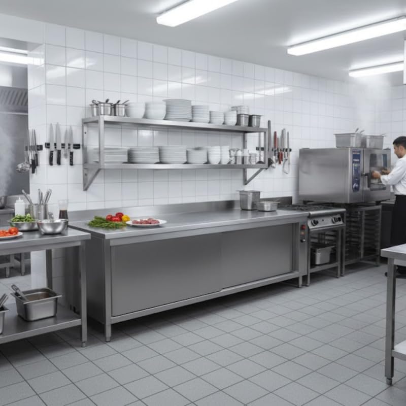 Meuble Chauffant Central 2000 x 600 mm – 1200W – Inox – Armoire Chauffante Professionnelle
