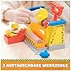 Rubble & Crew - Werkstatt Spielset mit 2 Werkzeug-Aufsätzen, 1 Rubble Hundefigur, 85g Kinetic Sand Build-it Sand und 1 Sandform, Spielzeug geeignet für Kinder ab 3 Jahren