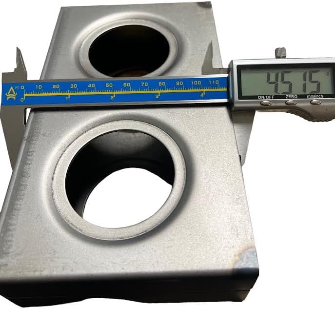 Miniatura 5 de JM Steel 2 "Cerradura de puerta de doble agujero. Caja de bloqueo doble de 2". para perilla de manija de puerta y perilla de perno muerto.