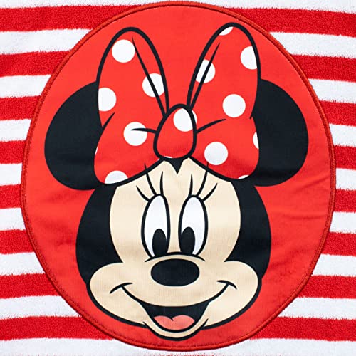 Disney Minnie Mouse Towelling T-Shirt and Shorts Set Girls Towel Outfit For Beach Pool Swim3