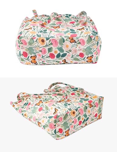 Image of Corduroy Tote Bag Cute Tote Bags for Women Shoulder Bag with Inner Pocket for Work Beach Travel and Shopping Grocery