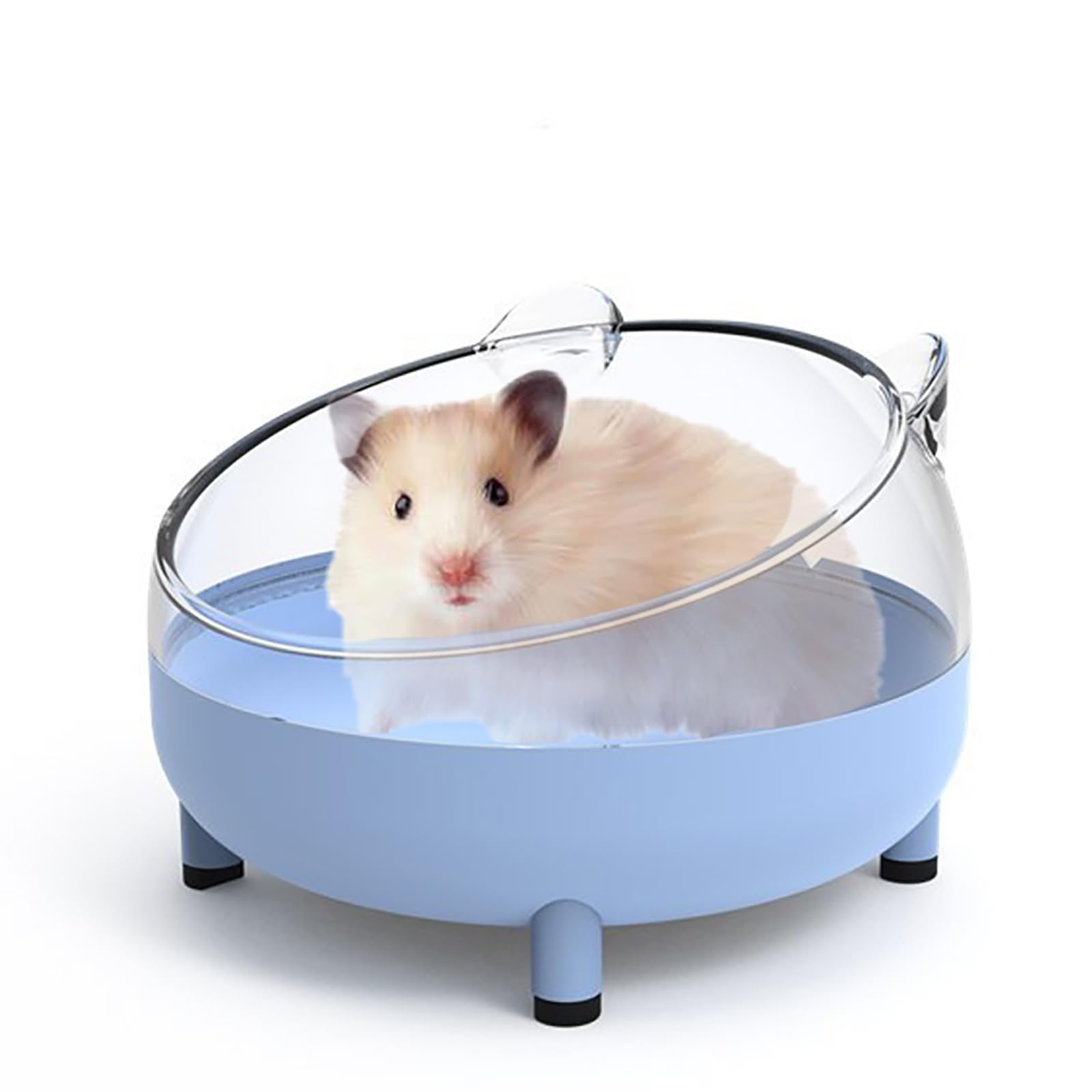 Meow&Woof Hamster Sand Bath Container, Large Sandbox Toilet Gerbil Batheoom, Tiny Chinchilla Dust Bathtub Sand Bath Box for Hamster Cage Accessories