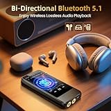 HIFI WALKER H20 Pro HiFi MP3 Player with Bluetooth, Lossless DSD Flac Player Portable Music Player, 3.2 Inch Digital Audio Player Hi-Res Bluetooth 5.1 aptX/LDAC, Support up to 512GB - Image 4