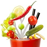 Baderke 4 pcs Bloody Mary Tree Branches Skewers Stainless Steel Cocktail Picks Bloody Mary Garnish Tree Bloody Mary Accessories Gift for Drinks Lovers(Bright Style)
