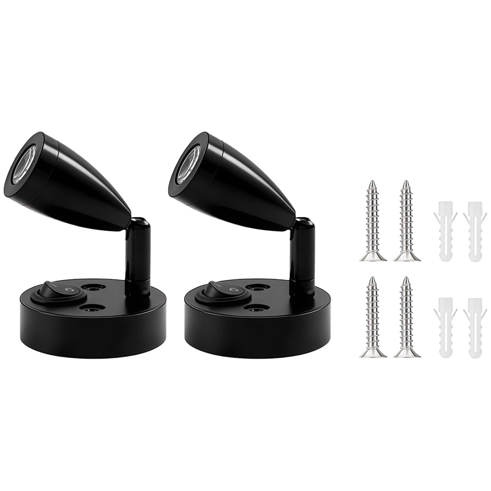 PONDON Lot de 2 lampes de lecture LED pour camping-car, 12–24 V avec USB, blanc chaud 3000 K, col réglable, éclairage intérieur pour bateau, camionnette, yacht