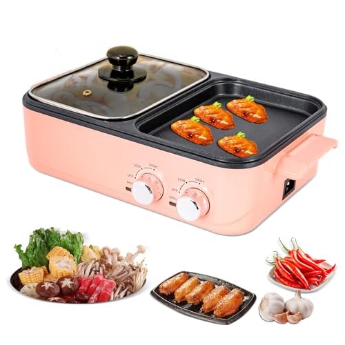 Generisch eOEx7wSD-ZfDzS Elektrische 2-in-1 Grillpfanne
