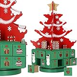 Matériau : l'ensemble du calendrier est en bois, donc respectueux de l'environnement et peut être utilisé pendant de nombreuses années. C'est un produit design exceptionnellement chic