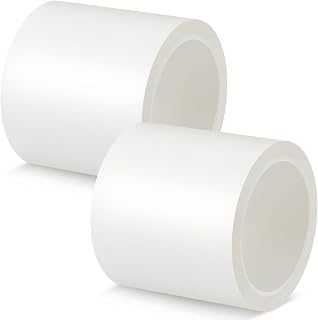 2 Rolls White Vapor Barrier Tape, 3.78 Inch x 55 Yards Adhesive Seam Tape, Polyethylene Insulation Tape Waterproof Sealing Tape Construction Tape Moisture Barrier Tape for Crawlspace or Marine Use