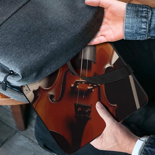 Sac ordinateur portable étanche motif violon pour PC et tablette