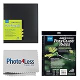 Itoya Art Profolio Multi-Ring Mini Refillable Binder - 8.5 x 11 (20 Sheets) + Itoya Art Portfolio Polyglass Refill Pages (Set of 10) 8.5