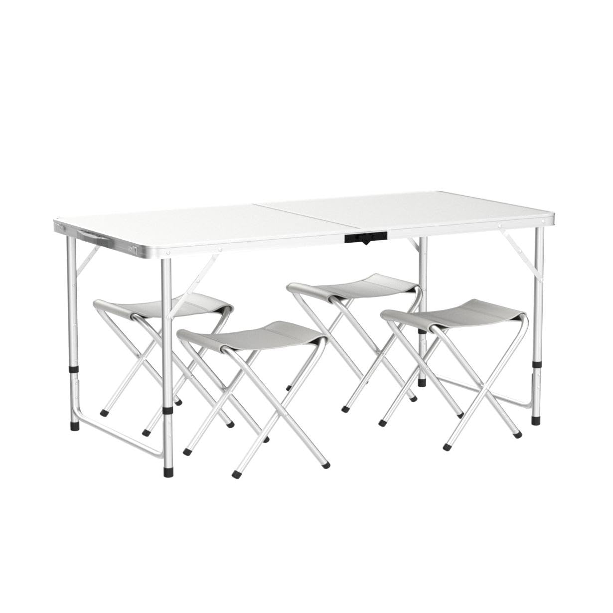 MaxxGarden Tavolo Pieghevole da Esterno – Tavolo da Giardino, Pic Nic e Campeggio – 120x60x70 cm – Salvaspazio – Colore Bianco