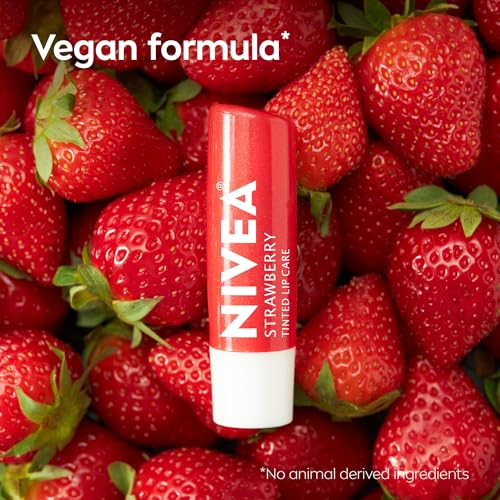 NIVEA Strawberry Lip Care, Tinted Lip Balms with Shea Butter, 4 x 0.17 OZ - image 9
