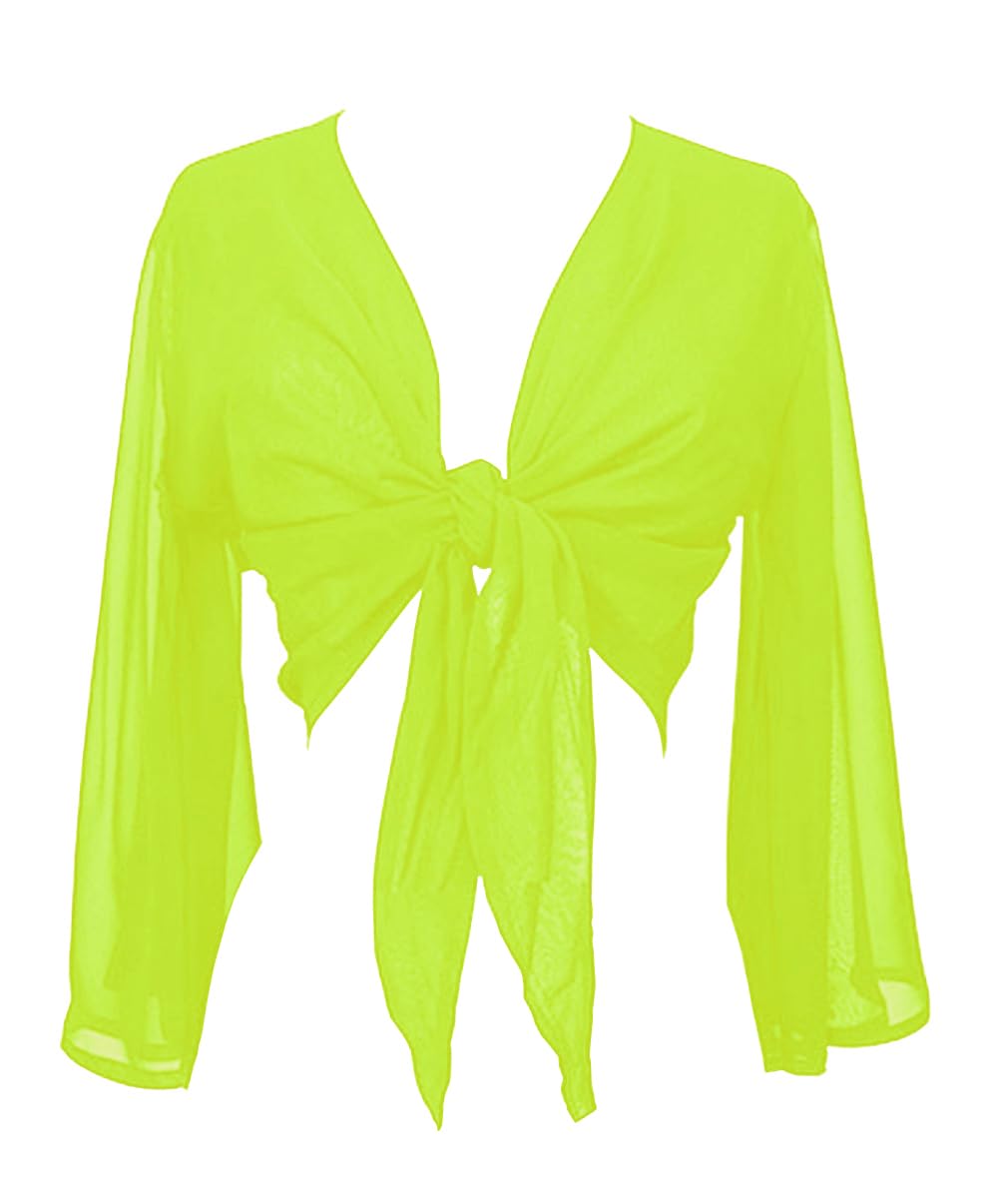 Indian Trendy Women's Flair Wrap Tie Top Chiffon Choli Blouse Belly Dance Gypsy Bolero Shrugs Cardigan