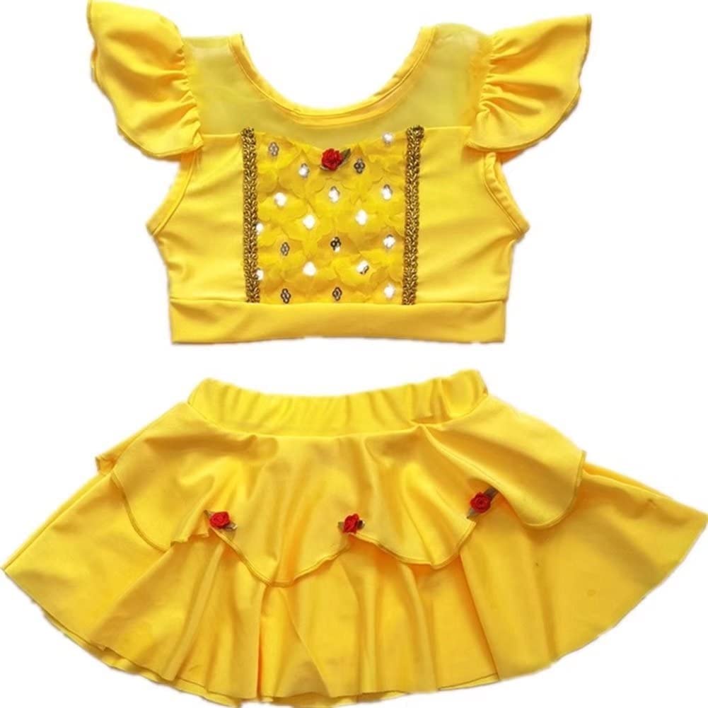 Swimwear Girls One Pieces OR Two Pieces Swimsuit Beach Suits Funny Cute Pattern (3-4T,1mnyy)