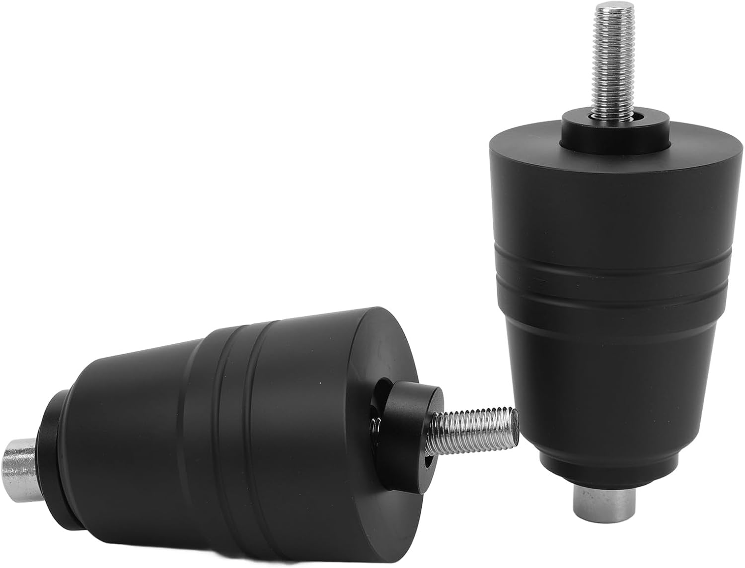 Motorcycle Frame Sliders Crash Pad, Universal Motorcycle Falling Protector, CNC 6063 Aluminum Alloy Slide Guard for M10x1.25 Screw Holes, Anti Crash Protector with Aluminum Rings a