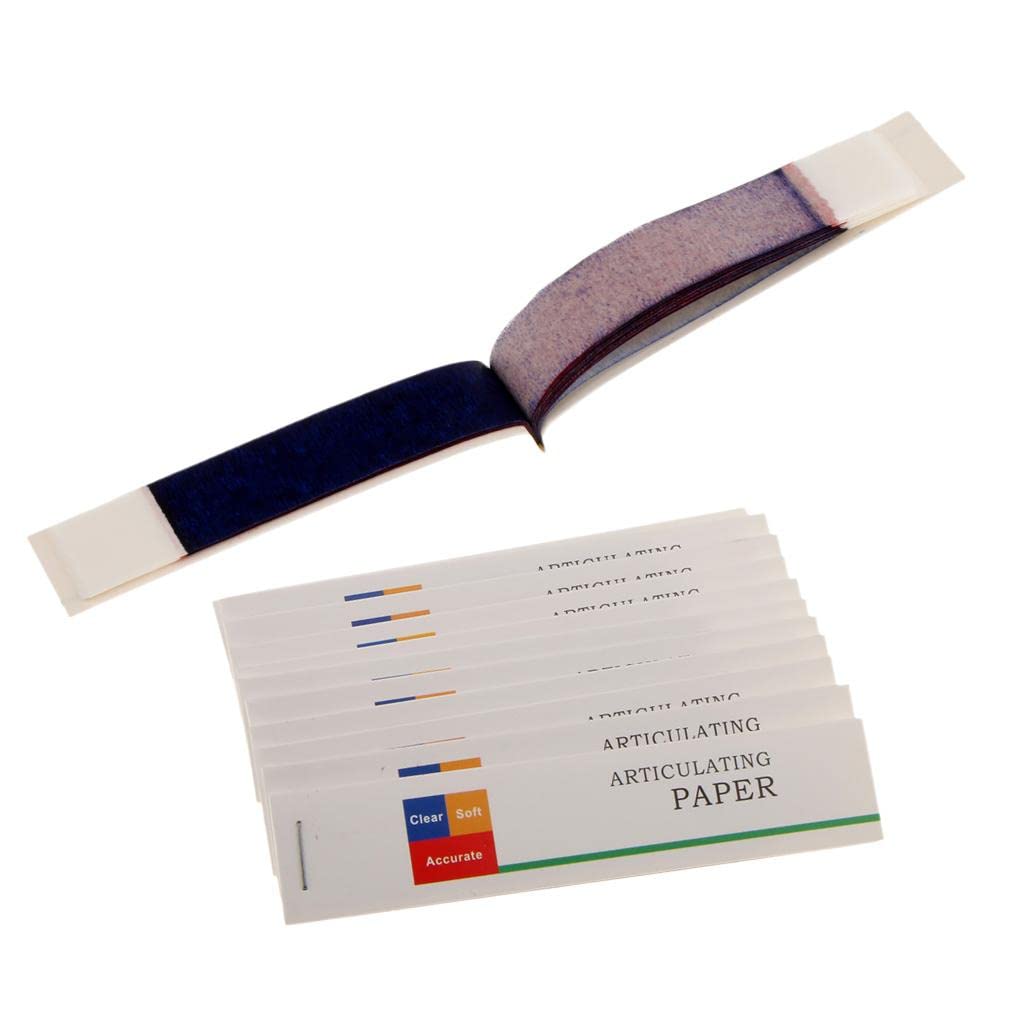 Papel articulado dental tiras gruesas finas 12 libros/caja