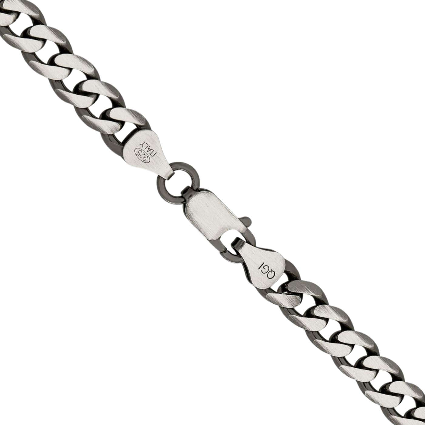 IceCarats 925 Sterling Silver Vintage 6.5mm Thick Curb Chain Link Bracelet