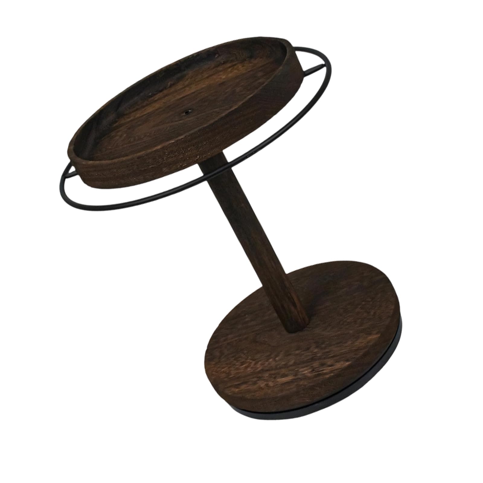 Buxuaaaa Premium Paulownia Wood Sunglasses Stand 360 Degree Rotating Eyeglass Holder Desktop Storage Solution for Eyeglasses Whirling Eyewear Holder