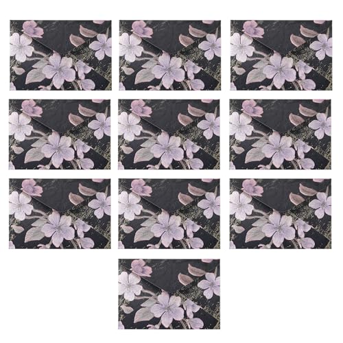 KEXIAO ビンテージ封筒 6x4インチ フラワー封筒 ハンドメイド招待状やウェディングバレンタインクリスマスカード用 10枚