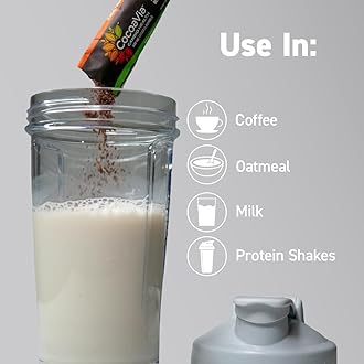 CocoaVia Cardio Health Cocoa Powder, 15 Single Serve Sticks, 500mg Cocoa Flavanols, Support Heart Health, Boost Nitric Oxide, Improve Circulation, Energy, Preworkout, Travel-Friendly, Vegan, Cacao