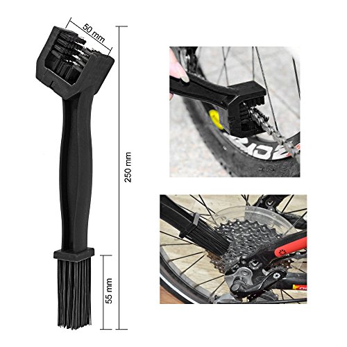Oumers Bike Clean Brush Kit, Motorcycle Bike Chain Cleaning Tools - Make Bicycle Crank/Tire/Sprocket/Corner Stain Dirt Clean - Durable/Practical Cycling Clean Tool fit All Bike