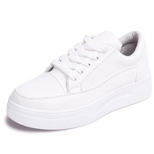 Women Casual Stylish White Sneakers