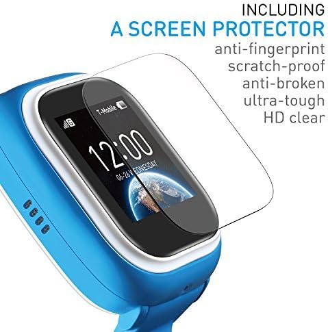 TickTalk 2.0 Touch Screen Kids Smart Watch, GPS Phone Watch, with New App, Positioning Chip, Things to Do Reminder, Phone/Messaging (SIM Card Included) (Blue)