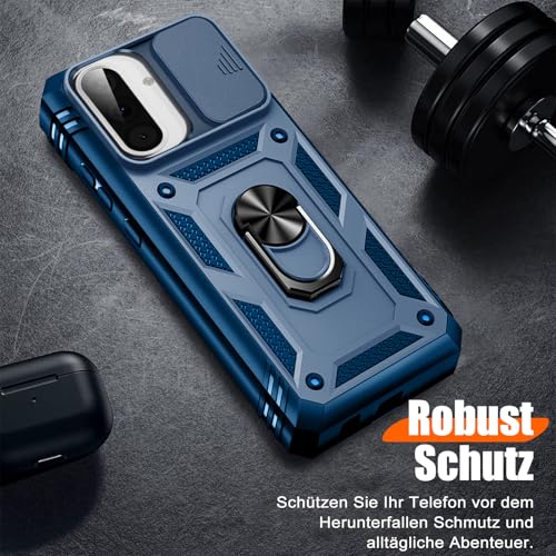 Coque Samsung Galaxy A56 5G anti-chute protège objectif bleu