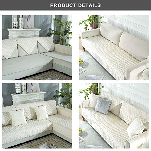 image for OstepDecor Couch Cover, Sofa Cover, Quilted Sectional Couch Covers, Ve