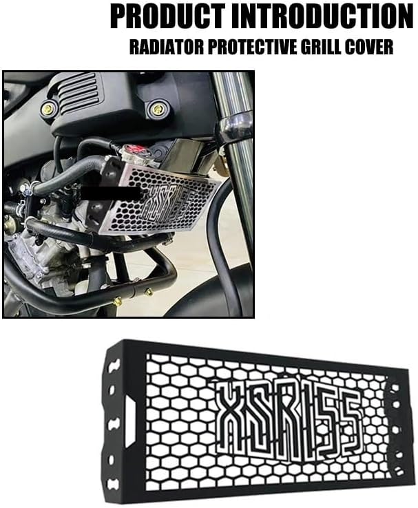 バイク用冷却器グリルガード ラジエーターガードグリルカバーウォータータンククーラーベゼルプロテクターヤマハ用XSR155用XSR 1