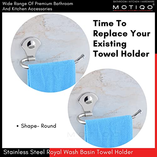 Image of Stainless Steel Napkin Ring for Washbasin /Towel Ring for Kitchen /Towel Hanger /Towel Stand /Bathroom Accessories (Napkin Holder-Pack-02)