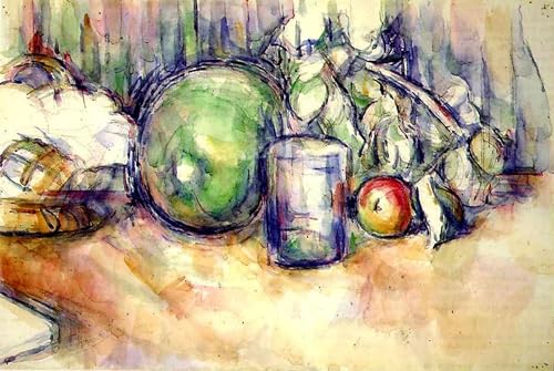 Pintura decorativa de Paul Cézanne en lienzo de alta calidad artística para hogar de 60x90cm