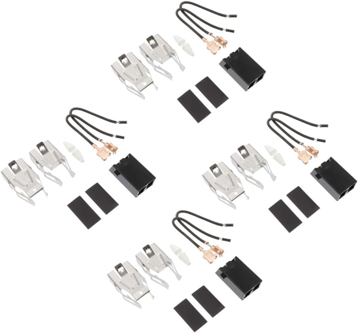 Stove Burner Covers Kit Replacement Parts 4 Pack Range Stove Receptacle