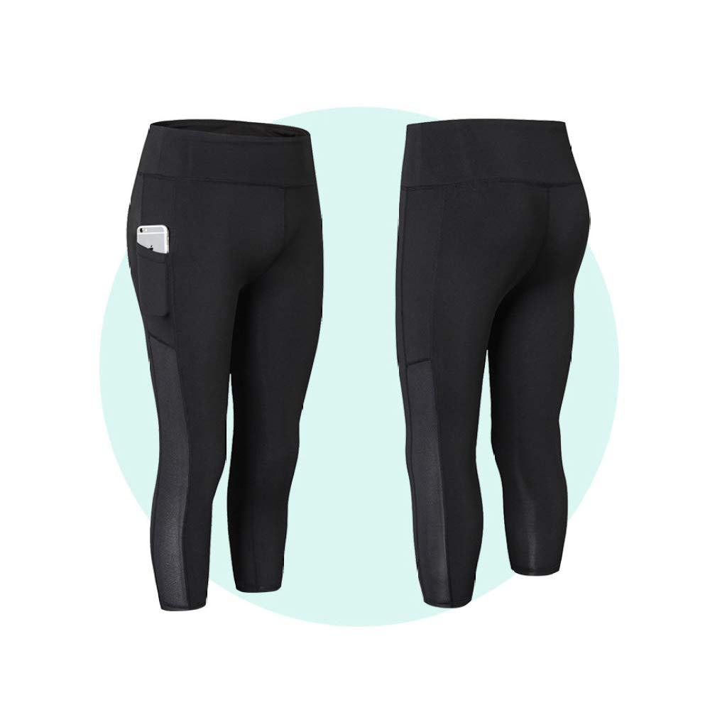 Yogahosen Damen, Yogahosen Mit Taschen Yoga Cropped Pants Mit Seitentaschen Für Frauen Bauchregulierung Workout-Running-Stretch-Strumpfhosen-Leggings Mit Taschen - Für Frauen (2 Stück),E-L+XL