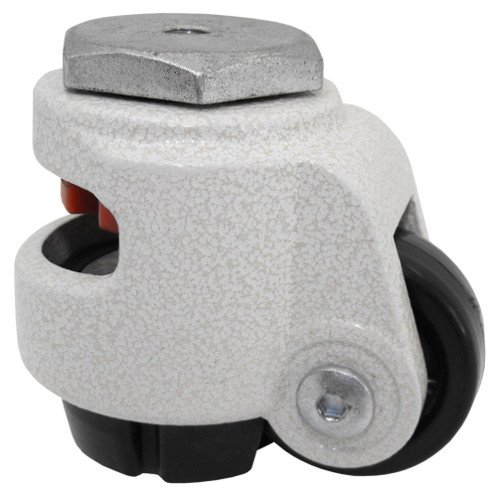 Economy Leveling Caster with 2" Wheel and M12 Threaded Hollow Kingpin (LV200M12)