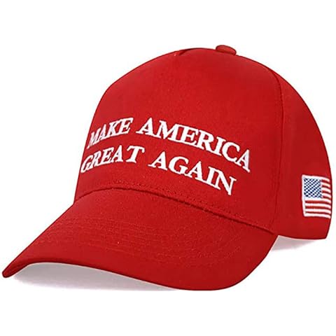 MAGA Hat President Donald Trump Make America Great Again Cap Embroidered Unisex Style Headwear (Red) Cover