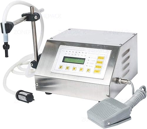 Miniatura 8 de ZONEPACK Máquina de llenado de líquidos, llenado numérico, control digital, bebida, alcohol, 0.2fl oz a 118.3fl oz GFK160 (máquina con una boquilla