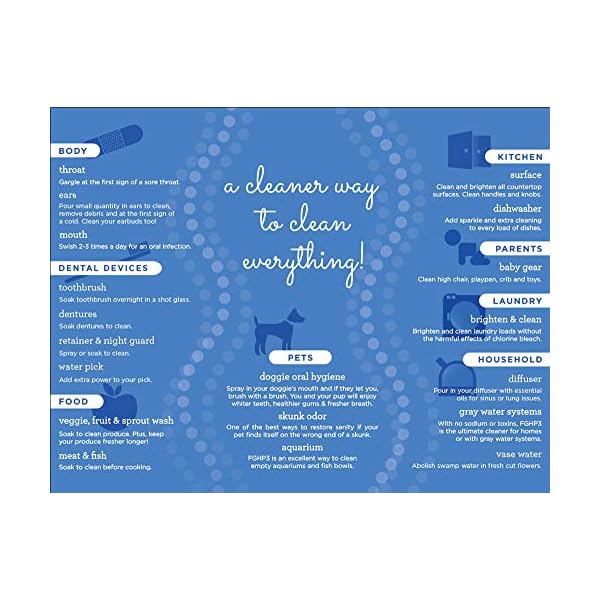 Essential-Oxygen-Food-Grade-Hydrogen-Peroxide-3-Natural-Cleaner-Refill-32-Fl-Oz Essential Oxygen Food Grade Hydrogen Peroxide 3%, Natural Cleaner, Refill, 32 Fl Oz