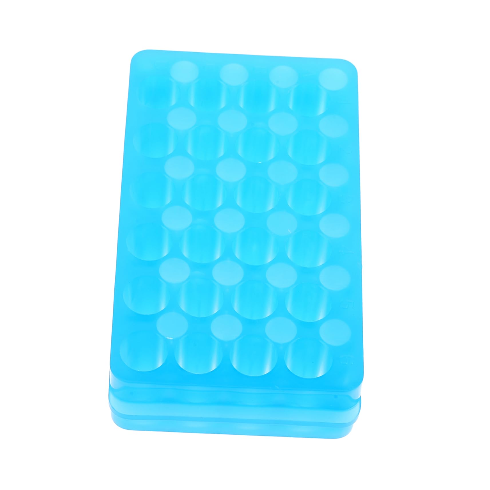 NAMOARLY 24Hole Test Tube Holder Sampling Tube Rack for Laboratory Dual Sided Design Compact Storage for Chemistry Acid Alkali Resistant Easy Identification for