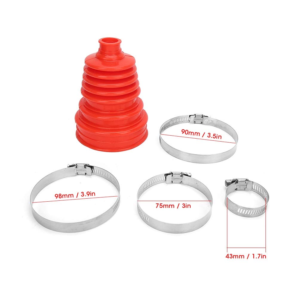 Kit testa a sfera universale in silicone per cuffia asse CV Rosso