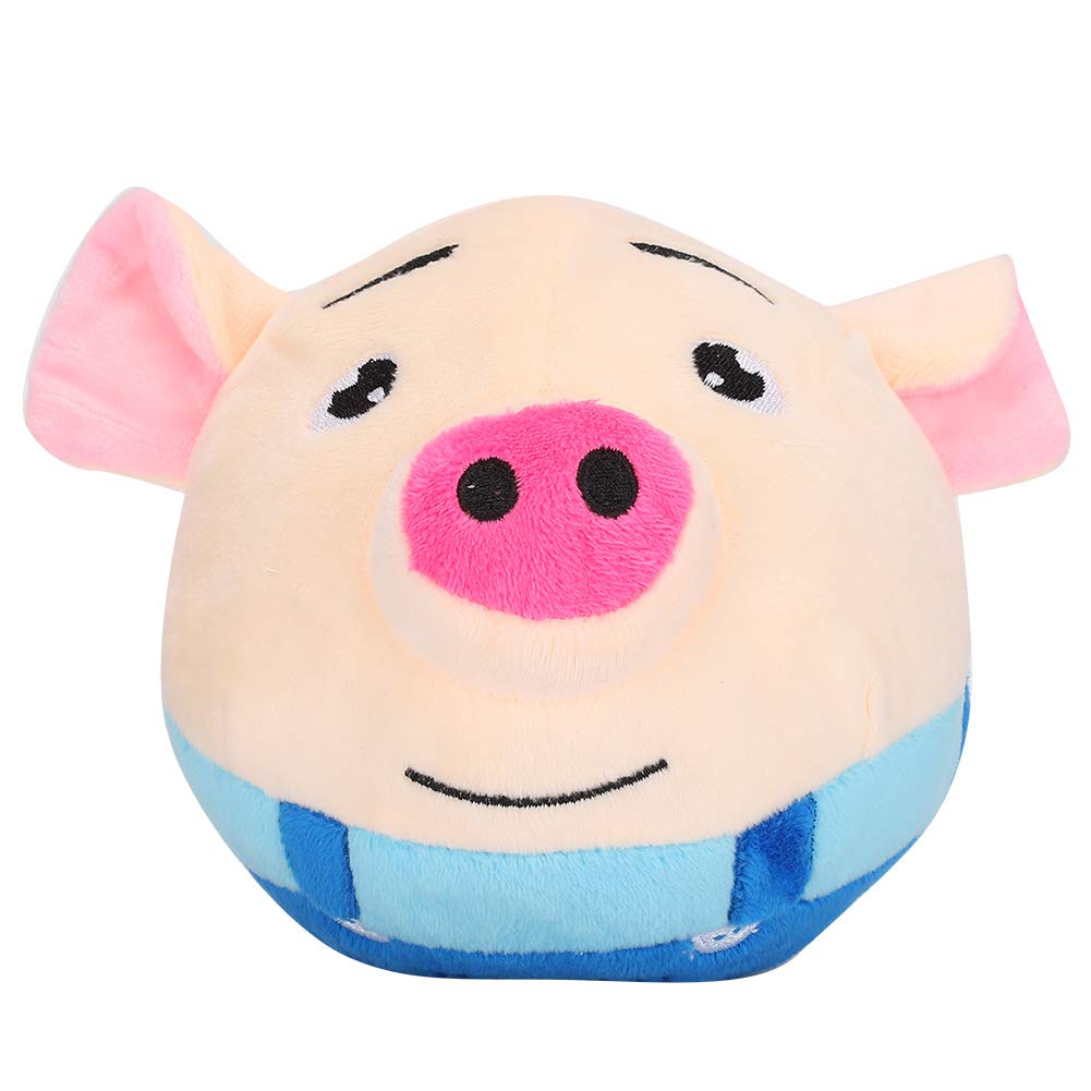Locadence Active Moving Pet Plush Toy, Washable Electric Interactive Dog Toys, Pet Bouncing Balls, Plush Sound Toys with Built in Microphone for Dogs