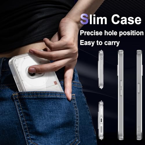 Image of Case for Nothing Phone 2a /2a Plus, Military Grade Drop Protection Phone Case, Yellowing Resistant, Anti-Scratch Hard PC Back, Shockproof Hard Ultra-Thin Protective Cover, Clear