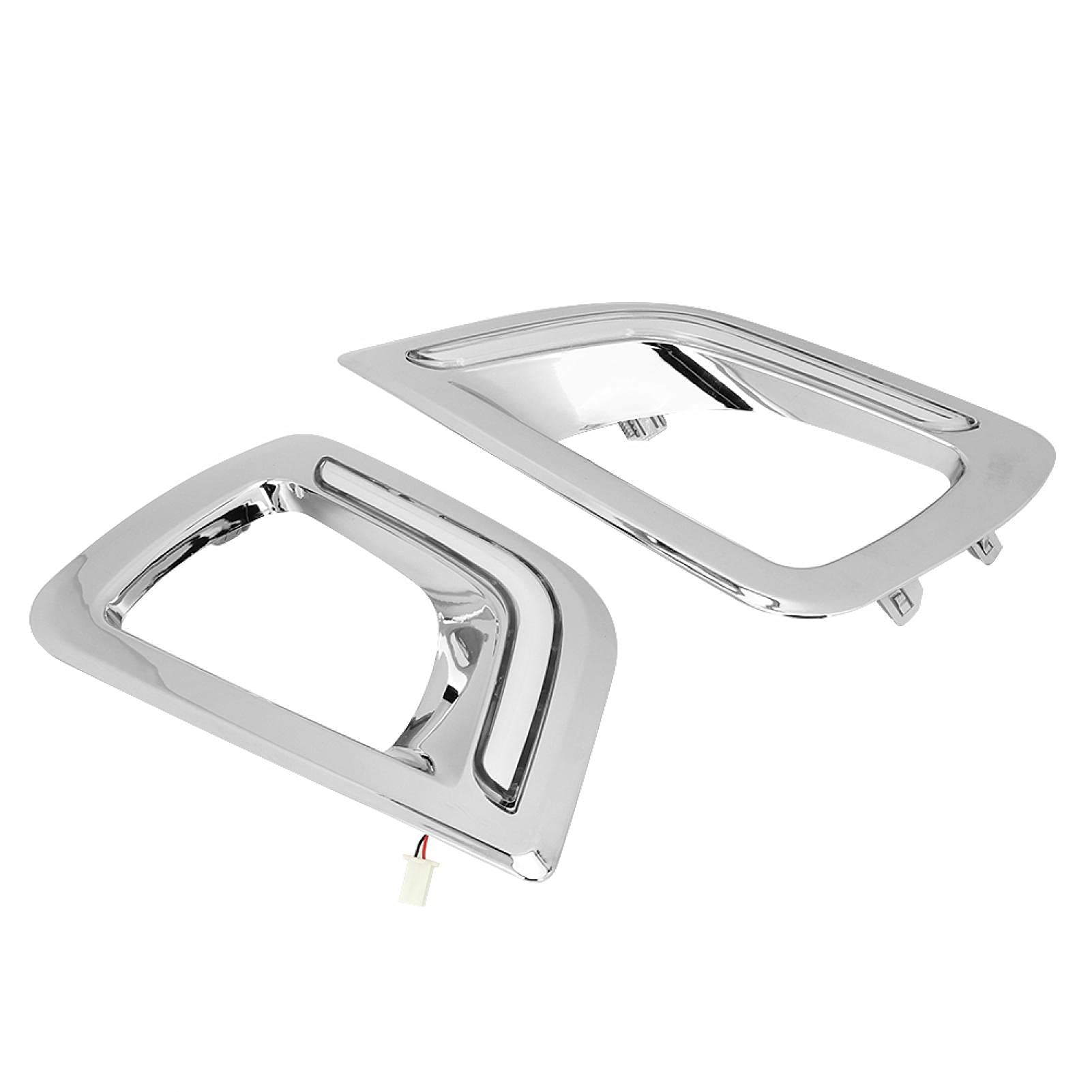 Luz de circulación diurna, lámpara de circulación diurna, 2 piezas de dos colores con luz de señal de giro apta para Navara Np300 15-18 Led de silicona