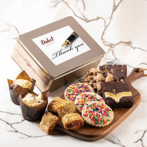 Food Gift Baskets, Thank You Gift Baskets For Women, Mom, Dad, Friend, Co-worker and Office Gifting Gourmet Food Gifts By Dulcet Gift Baskets