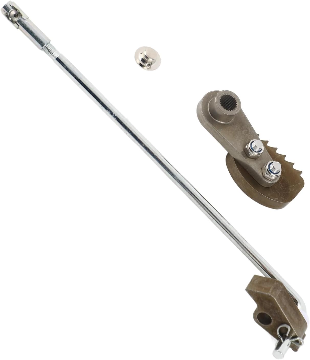 Park Brake Latch Kit with Rod Pawl, Aluminum Material, OEM 101187702, Direct Replacement for Car DS Carryall Gas Electric Carts 1995 and Up, Easy Installation, Improves Drivi