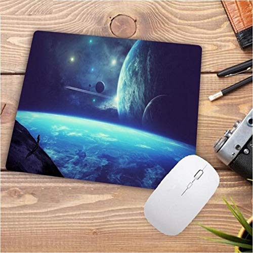 Preisvergleich Produktbild Bürobedarf Tischset Tastatur Pad Spiel Spieler Mauspad Weltraum Sternnebel Weltraum Kunst Anti-Rutsch-Mauspad 180X220X3Mm Mauspad