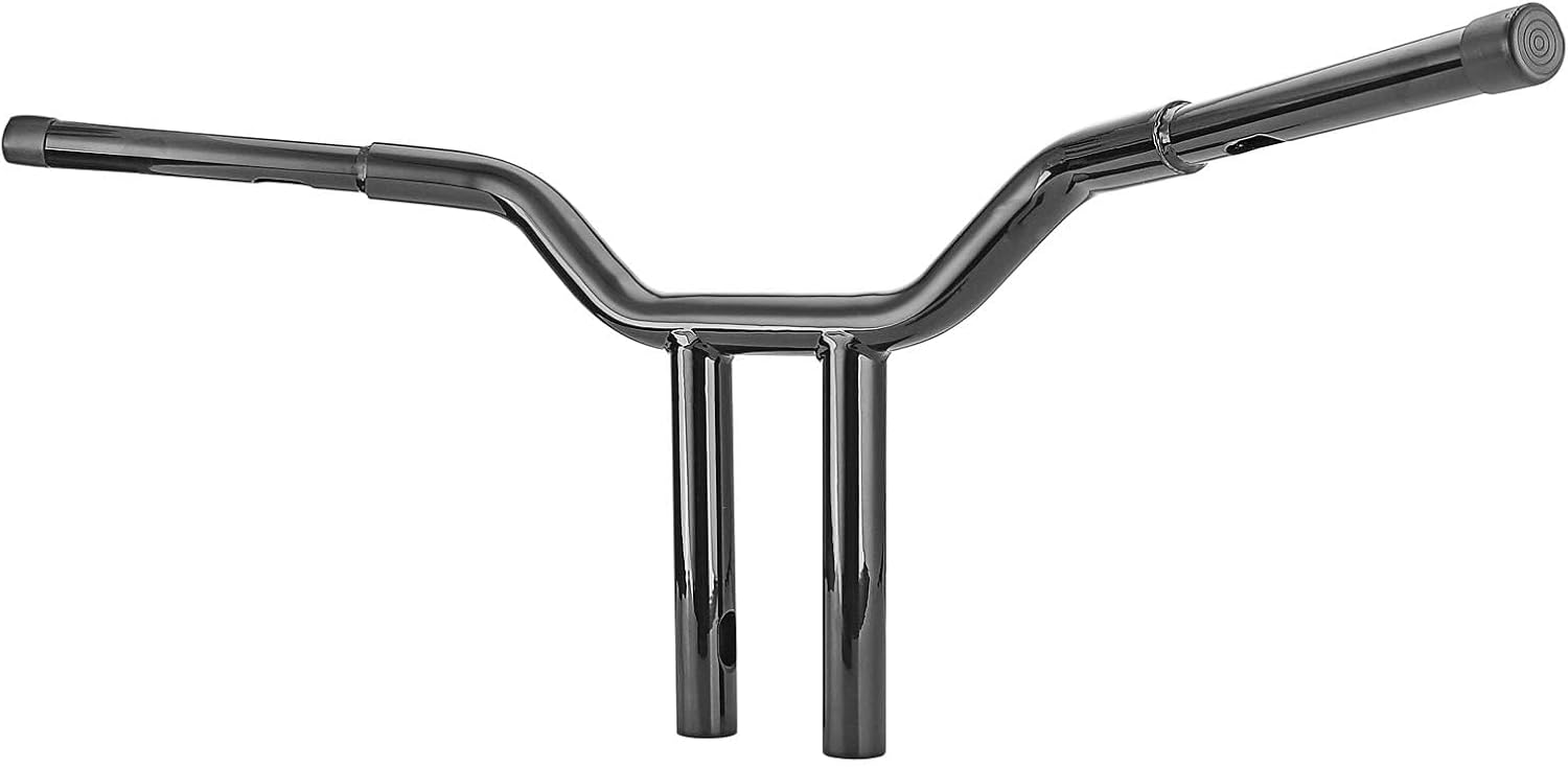 WeiSen 14" T Bar, 1-1/4" T Handlebar Compatible with Harley Sportster Softail Dyna Road King 1996-2024 Black
